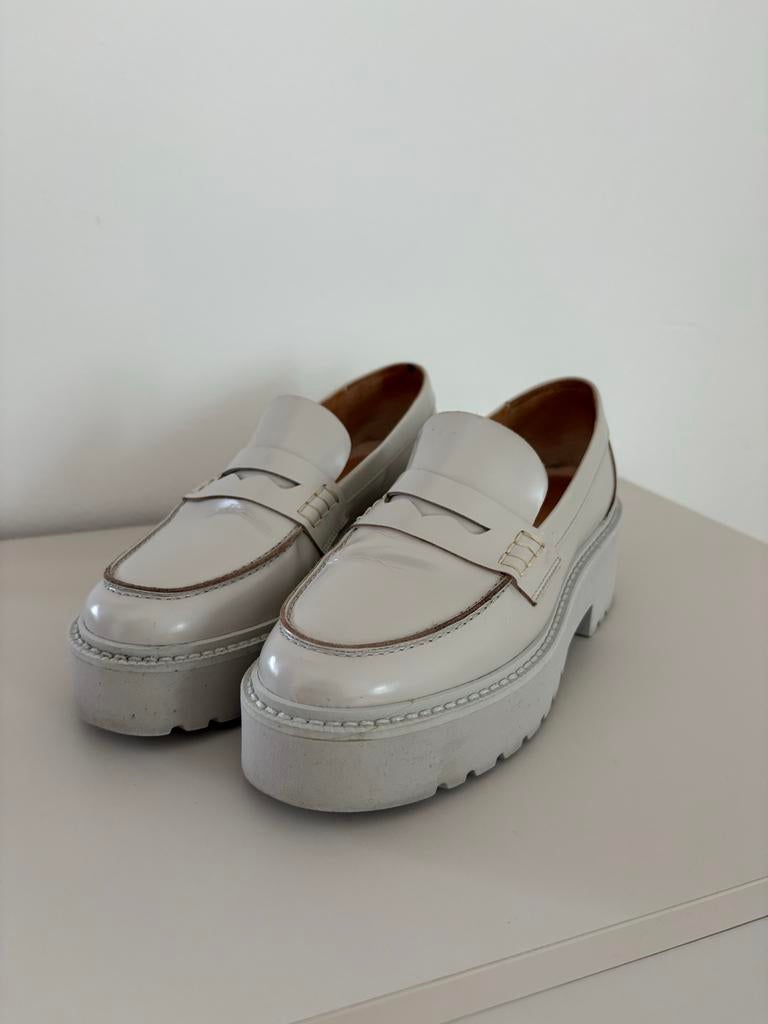 VIA VAI moccasins crème maat 37, Kleding | Dames, Schoenen, Overige kleuren, Instappers, Ophalen of Verzenden, Zo goed als nieuw