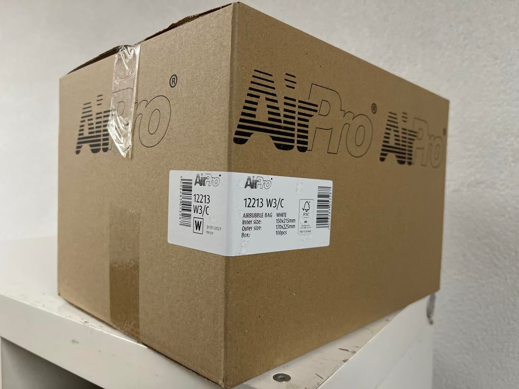 6xAirPro Luchtkussen Verzendtasjes W3/C - 100 stuks, Ophalen, Envelop