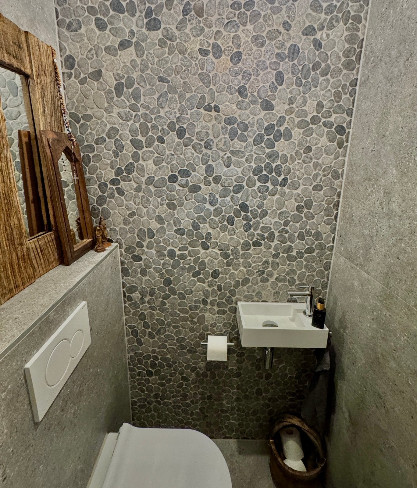 1,18 m2 marbels pebbels grey, Ophalen, Nieuw, Minder dan 5 m², 20 tot 40 cm