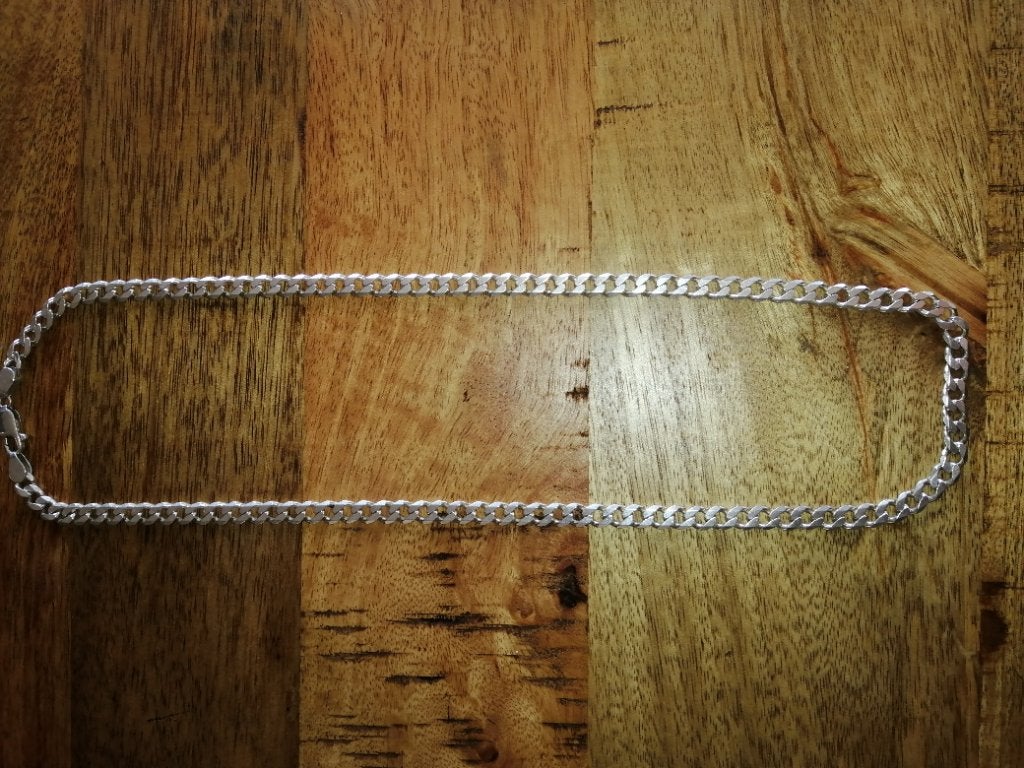 gezocht..brede zilveren ketting., Ophalen