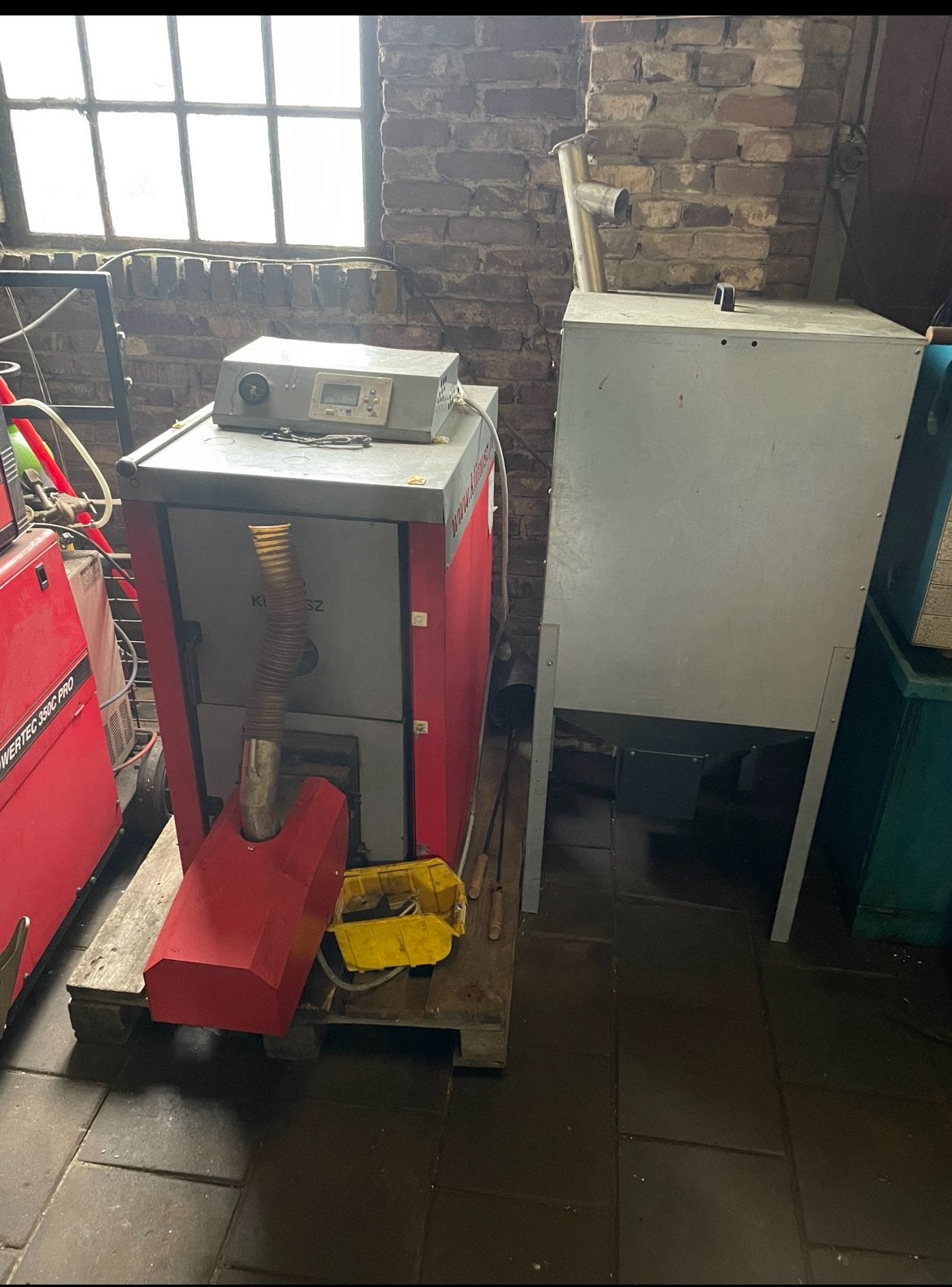 Klimosz Unipelet 25 Plus Pelletketel CV 25 kW, 30 tot 80 cm, Gebruikt, Cv-ketel of Combi-ketel, Minder dan 60 cm