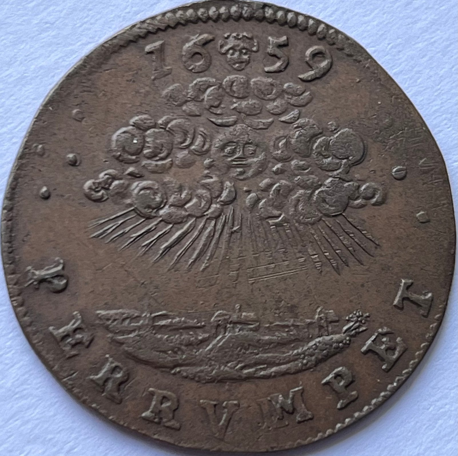 Brussel nette jeton 1659, Ophalen of Verzenden, Overige materialen, Nederland