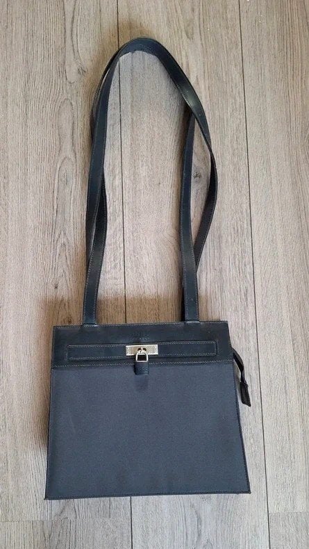 BOO! zwarte schoudertas nieuw dames handtas met slot, Ophalen of Verzenden, Nieuw, Zwart, Overige merken