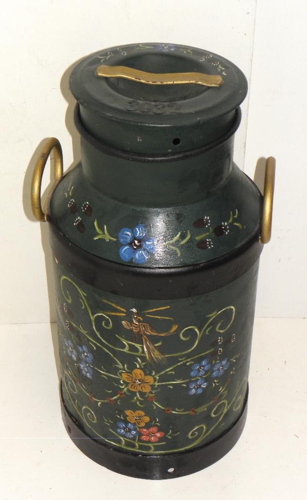 Groene nette beschilderde melkbus 30 liter, Ophalen of Verzenden, Gebruikt
