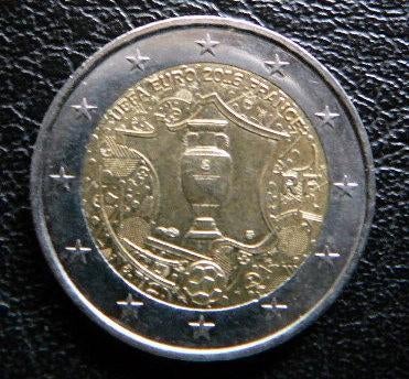 Herdenkingsmunt 2 euro Frankrijk 2016  WK Voetbal, Postzegels en Munten, Munten | Europa | Euromunten, Ophalen of Verzenden, Frankrijk
