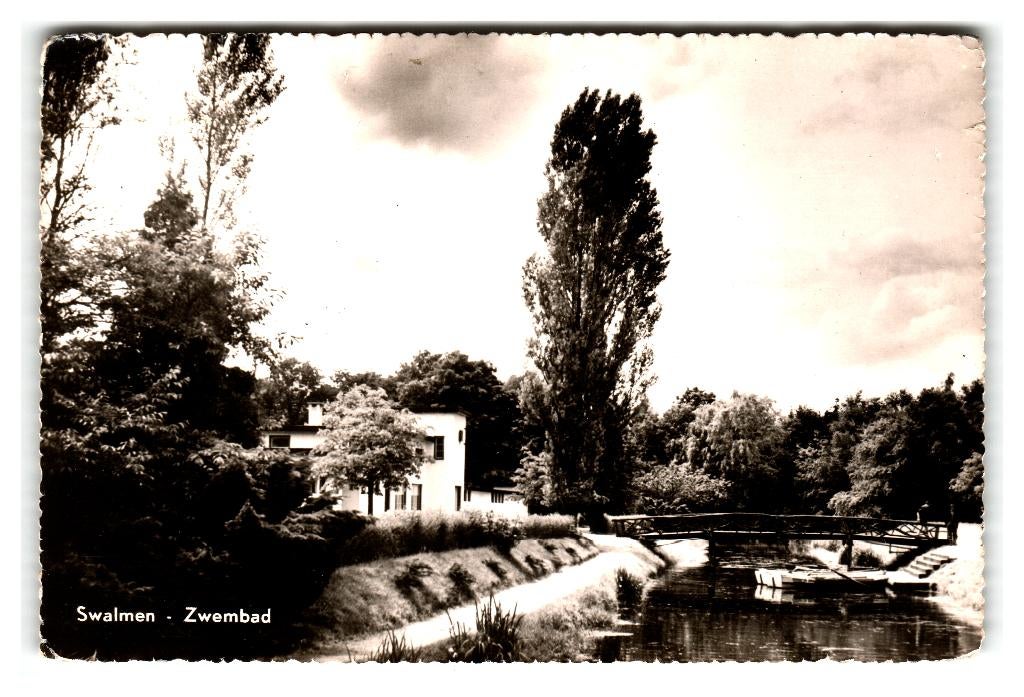 Swalmen, Zwembad, Verzenden, 1960 tot 1980, Gelopen, Limburg