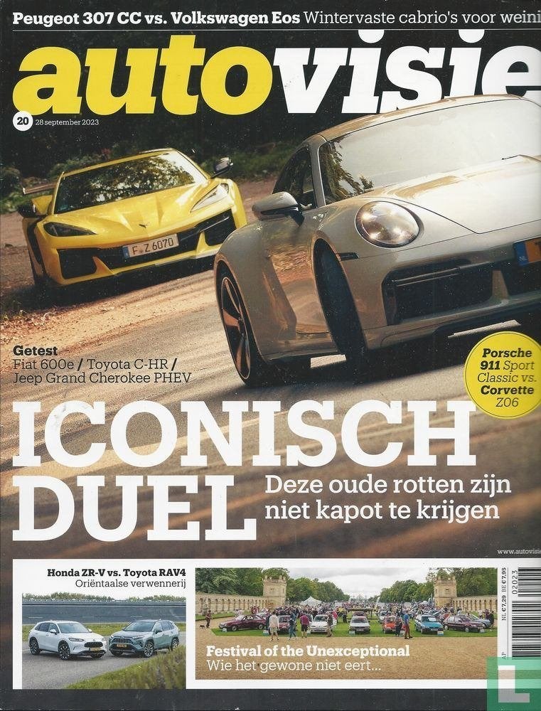 Autovisie 20 2023: Chevrolet Corvette - Toyota RAV4 - VW EOS, Ophalen of Verzenden, Gelezen, Algemeen