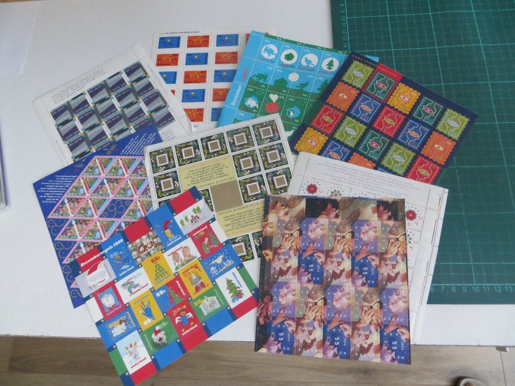 Diverse Velletjes Kerstzegels, Postzegels en Munten, Ophalen of Verzenden, Na 1940, Postfris