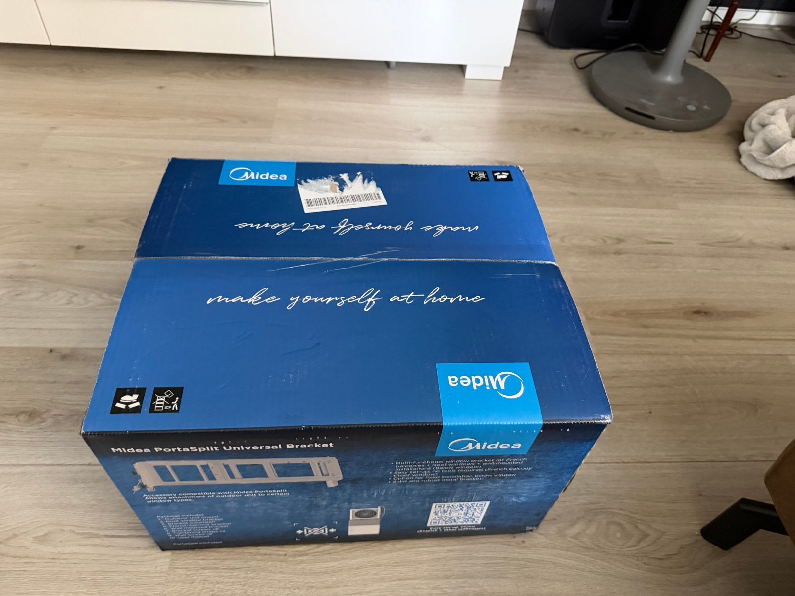Midea porta split beugel voor dakraam/ frans balkon., Minder dan 60 m³, Nieuw, 3 snelheden of meer, Ophalen of Verzenden