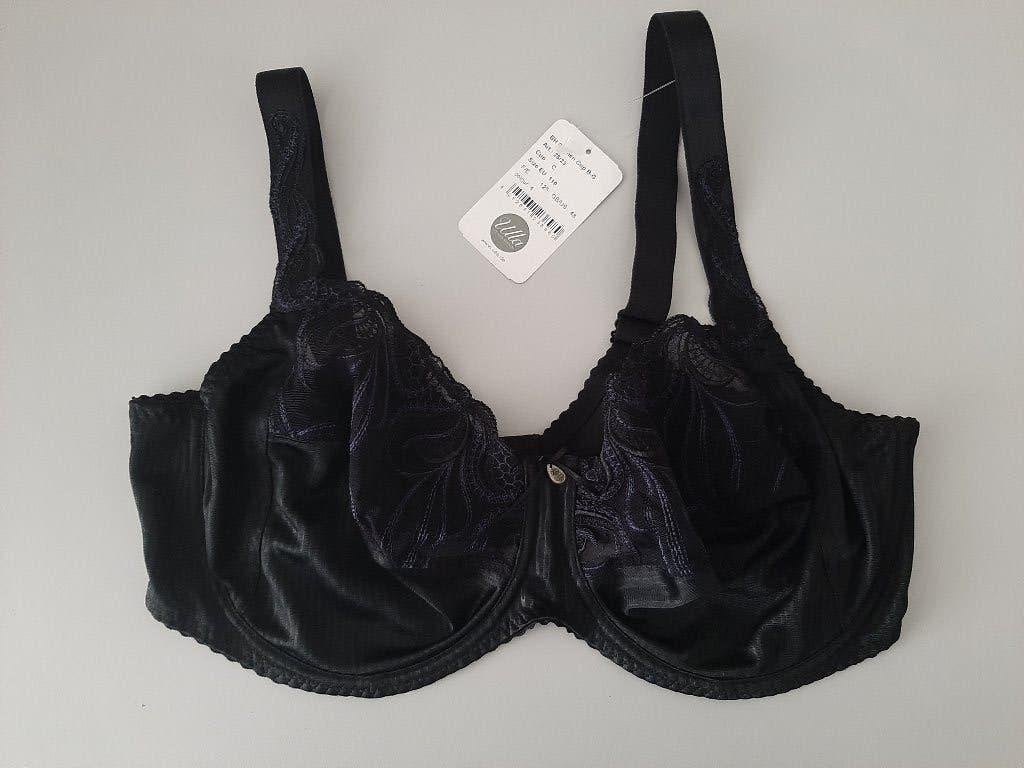 ulla carmen BH 110C schwarz spitzen bügel neu mit etikett, Ulla Popken, Ophalen of Verzenden, Zwart, BH