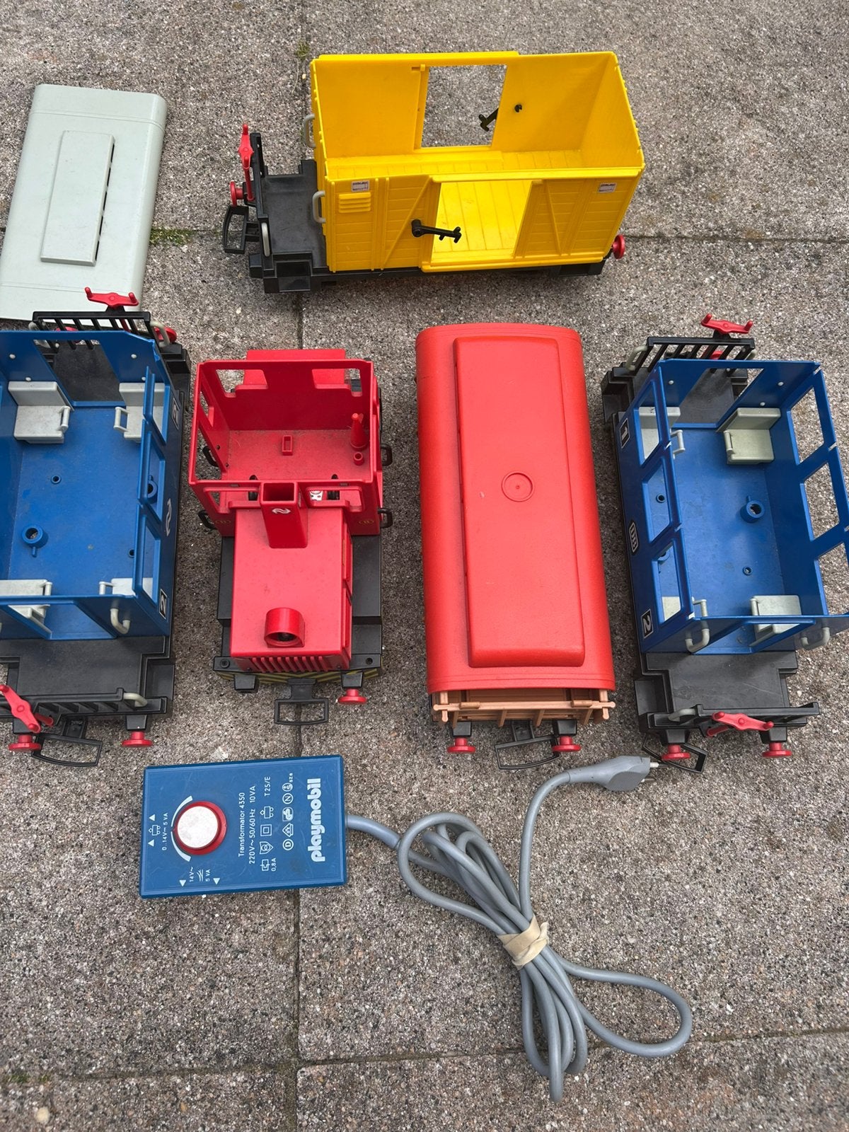 Vintage Playmobil Geobra 4025 elektrische trein, onderdelen, Ophalen of Verzenden, Gebruikt