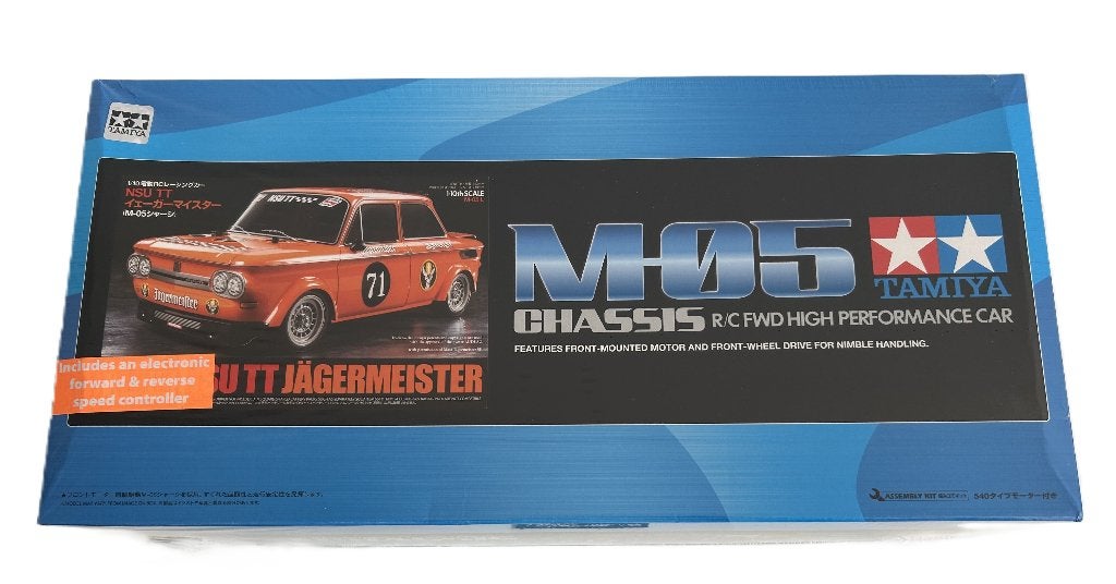 Tamiya 58649 1/10 RC NSU TT Prinz Jägermeister M-05 rc auto, Elektro, Nieuw, Ophalen of Verzenden, Schaal 1:10