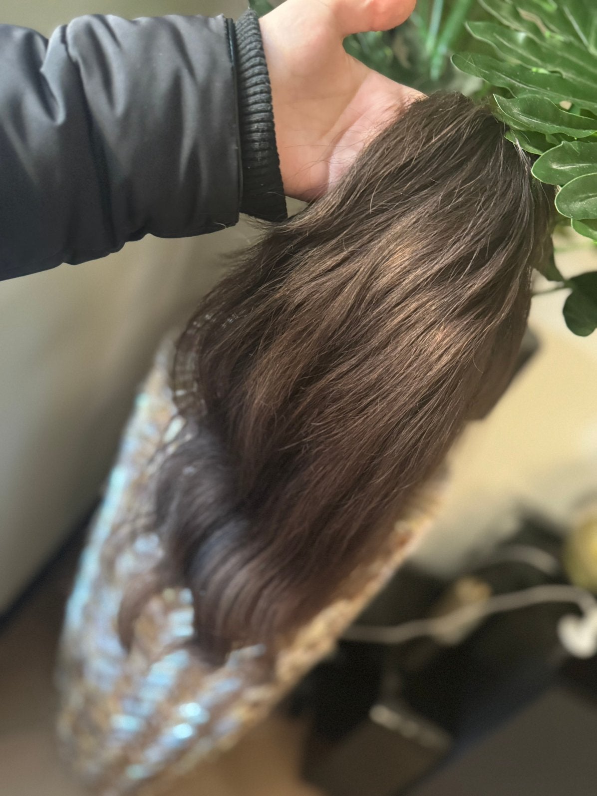 Prachtig haarstuk 100% echt haar, Ophalen of Verzenden, Zo goed als nieuw, Pruik of Haarverlenging