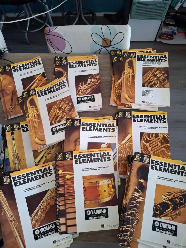 Yamaha Essential Elements Blazersklas lesboeken (diverse), Ophalen of Verzenden, Les of Cursus, Klassiek, Trombone