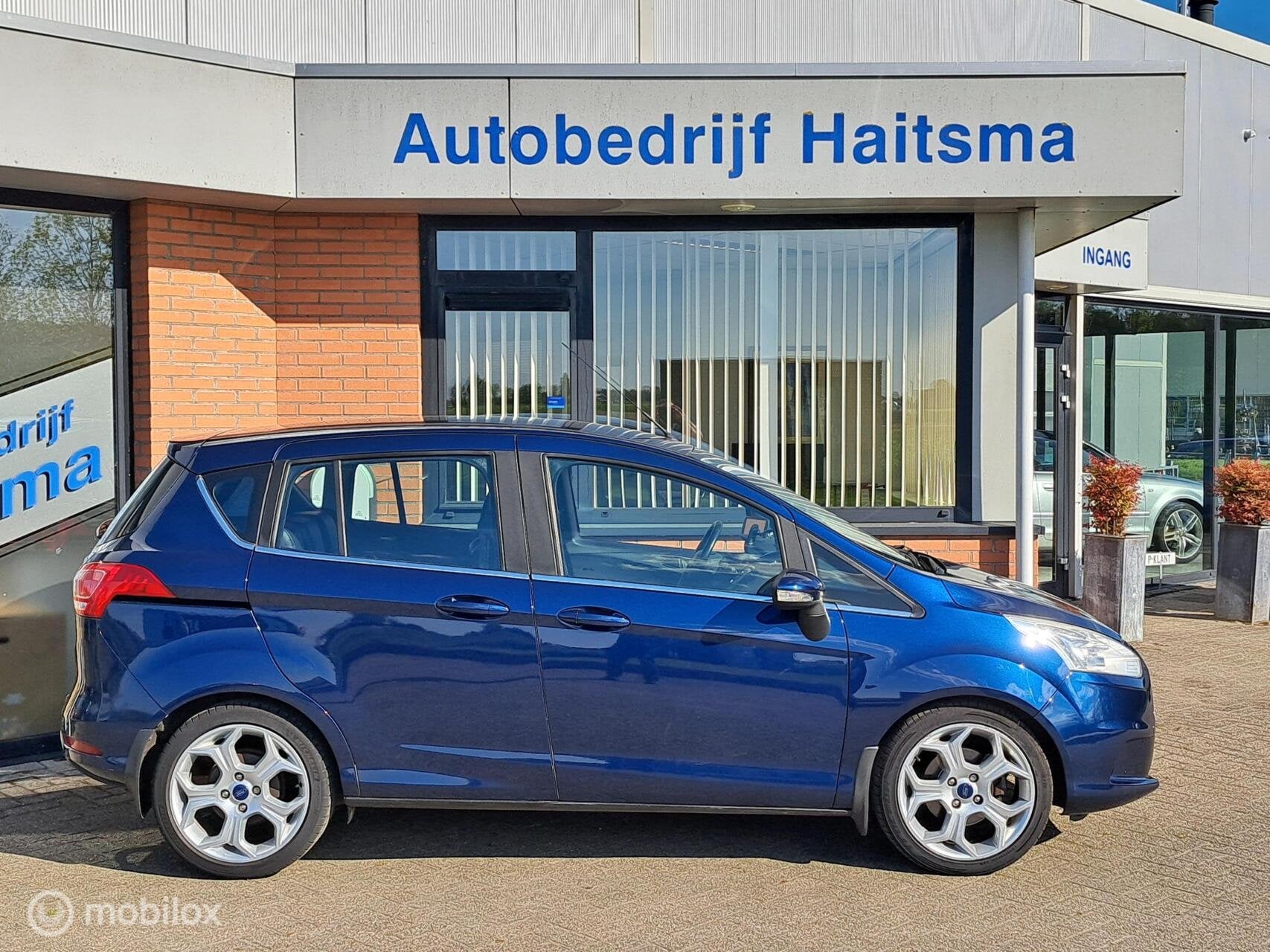 Ford B-Max 1.6 TI-VCT Titanium Automaat | Tr.hk | LMV, Auto's, Gebruikt, Zwart, 4 cilinders, Leder en Stof