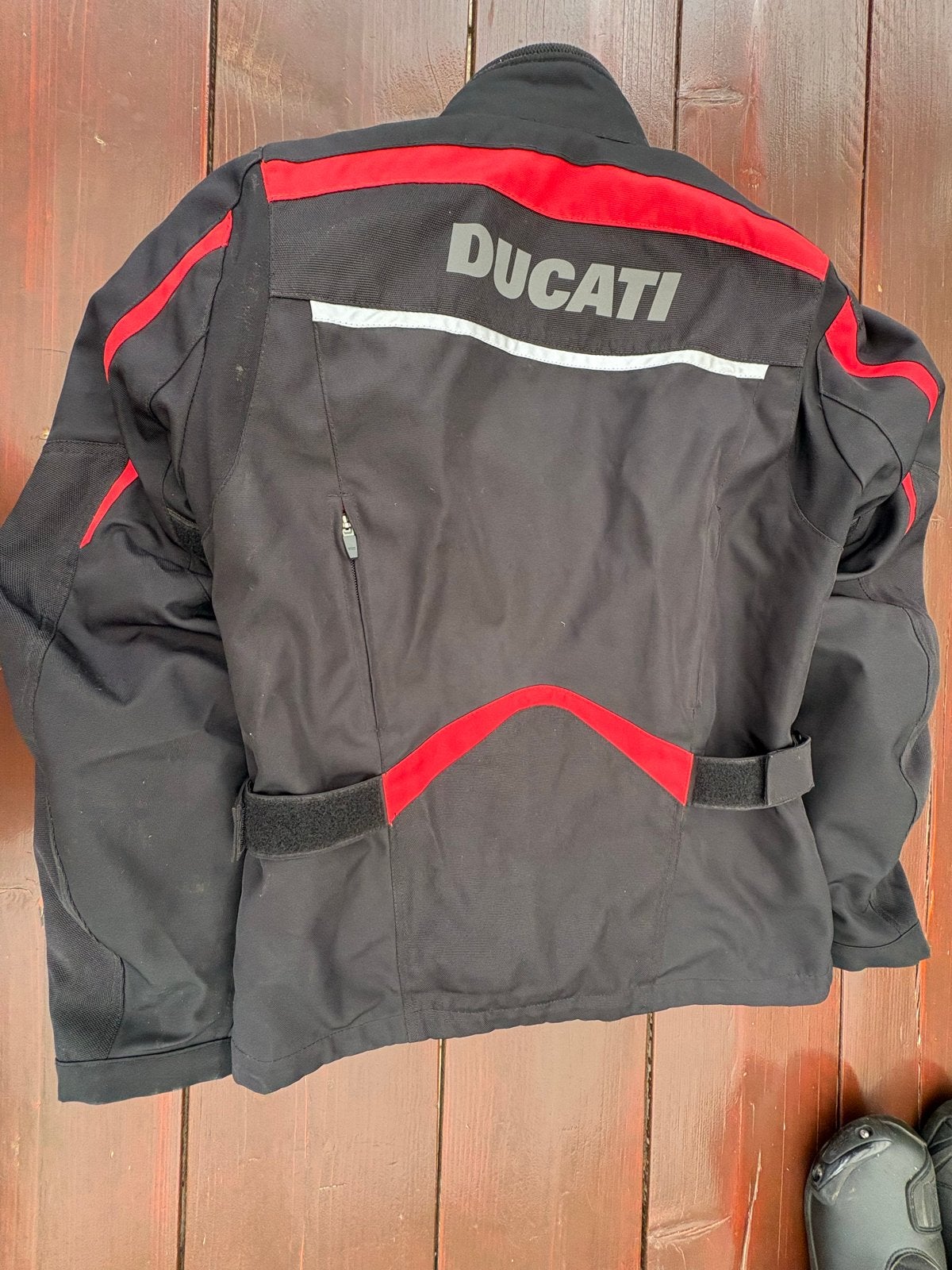 Ducati textiel motorjas - Maat M - Zwart/Rood, Ophalen of Verzenden, Tweedehands, Heren, Jas | textiel