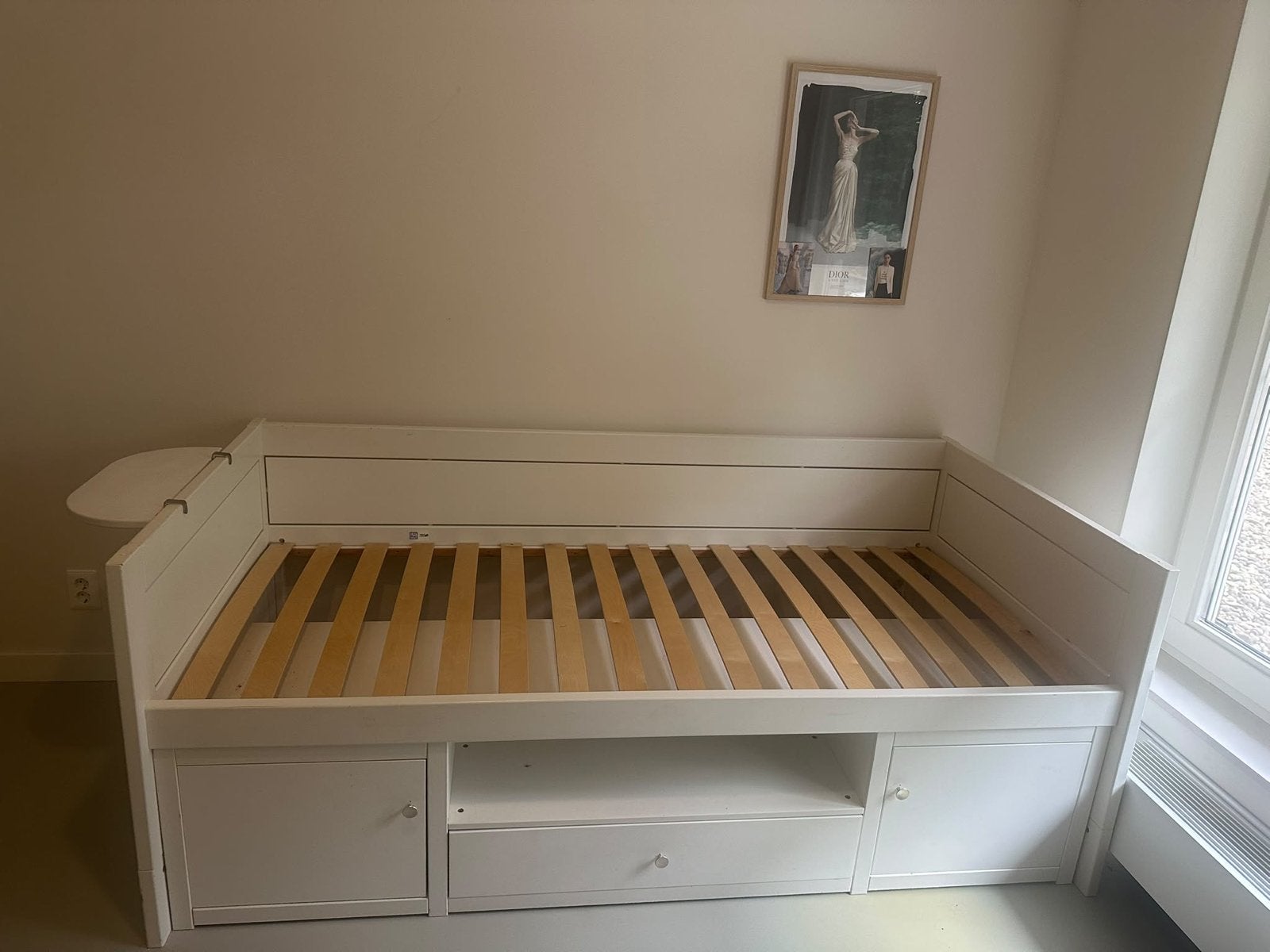 Lifetime bed 200x90 cm met opbergruimte, Ophalen, Gebruikt, 90 cm, Eenpersoons
