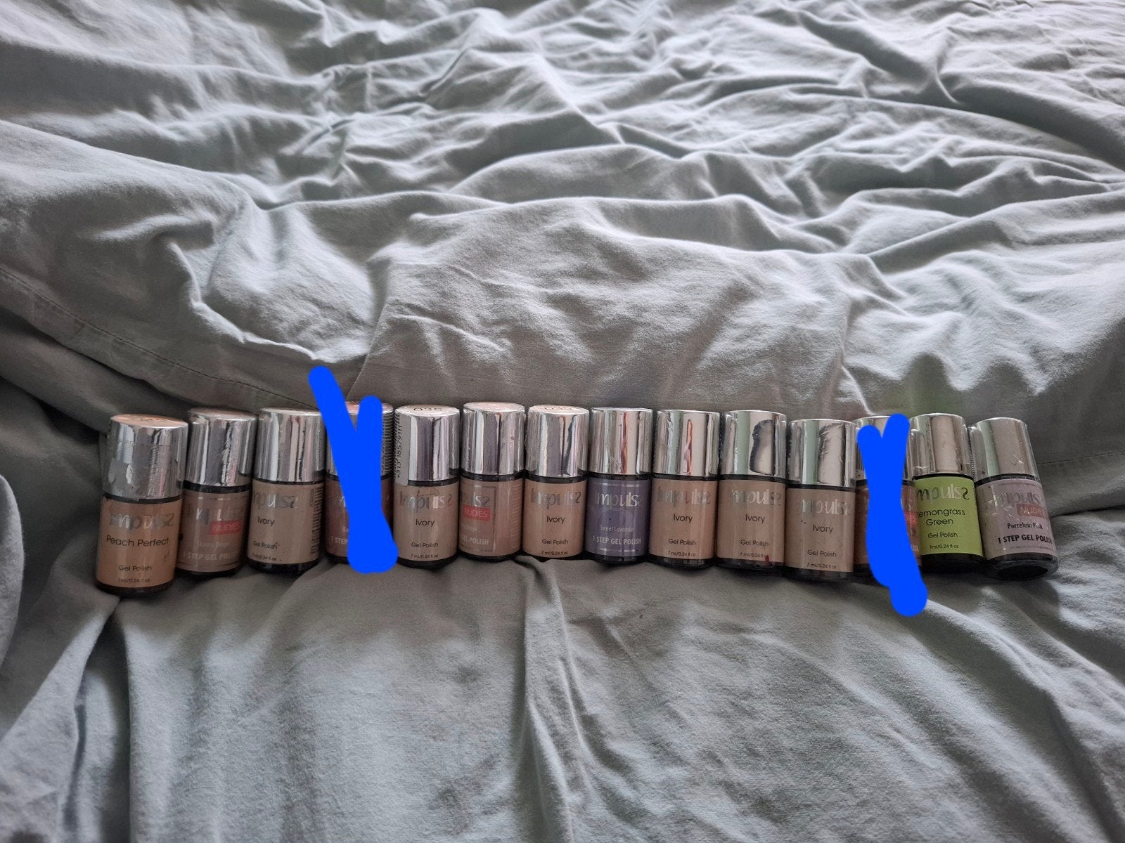 Impulss 1 Step Gel Polish - Diverse kleuren, Gebruikt, Overige kleuren, Ophalen of Verzenden, Handen en Nagels