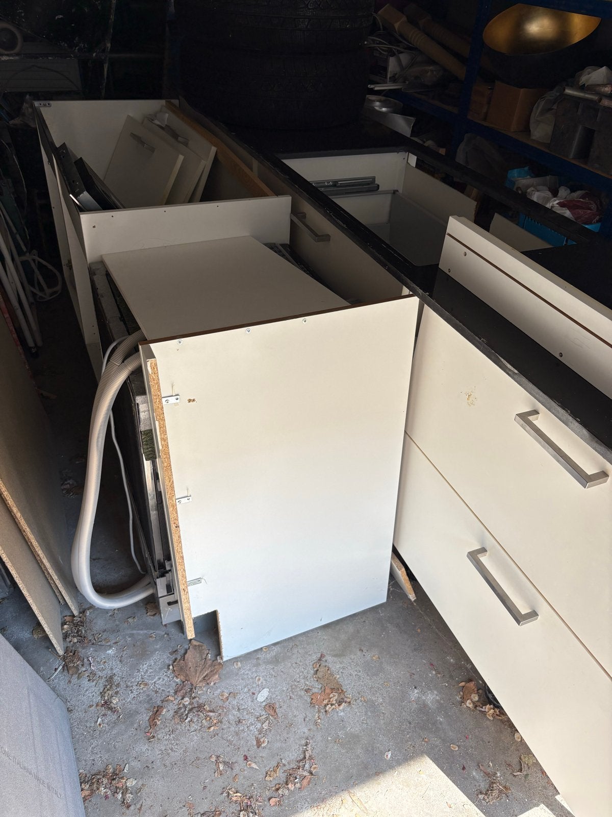 Keuken met kookplaat en vaatwasser, Ophalen, Gebruikt, Overige materialen, Wit
