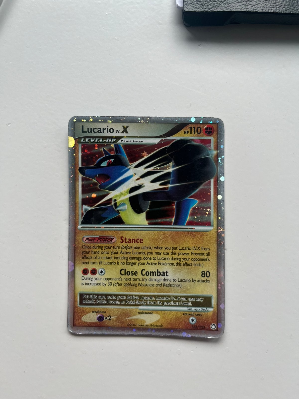 Lucario LV.X, Ophalen of Verzenden, Zo goed als nieuw, Losse kaart, Foil