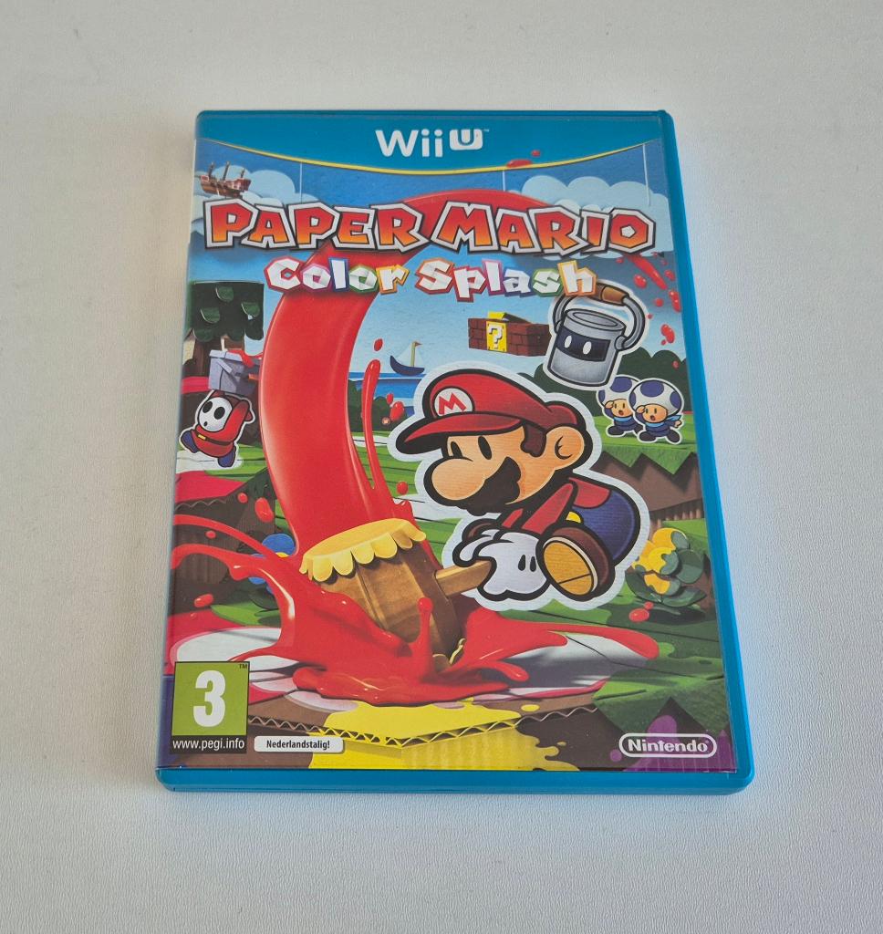 Paper Mario Color Splash Nintendo Wii U Game, Gebruikt, 1 speler, Ophalen of Verzenden, Vanaf 3 jaar
