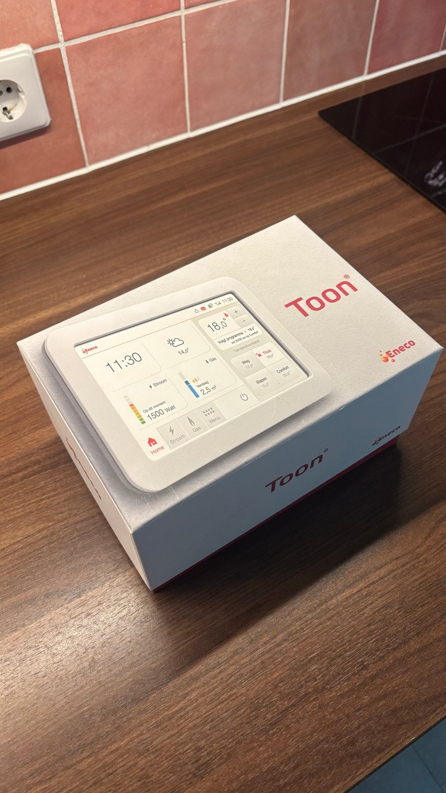 Toon Slimme Thermostaat van Eneco - gebruikt, Ophalen, Slimme thermostaat, Nieuw