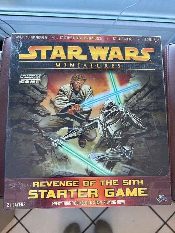Star Wars Miniatures ROTS Starter Game WOTC, Ophalen of Verzenden, Gebruikt, Actiefiguurtje