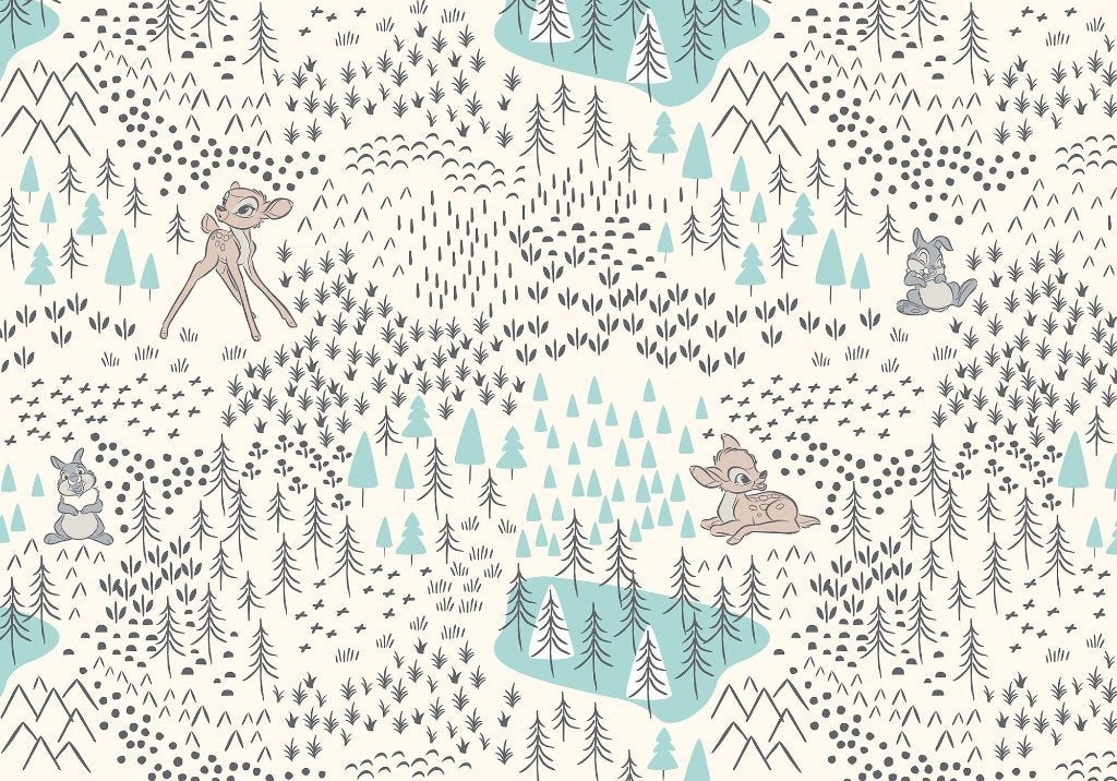 Bambi behang Woodland, stampertje, baby, kinderkamer, VLIES, Kinderen en Baby's, Verzenden, Nieuw