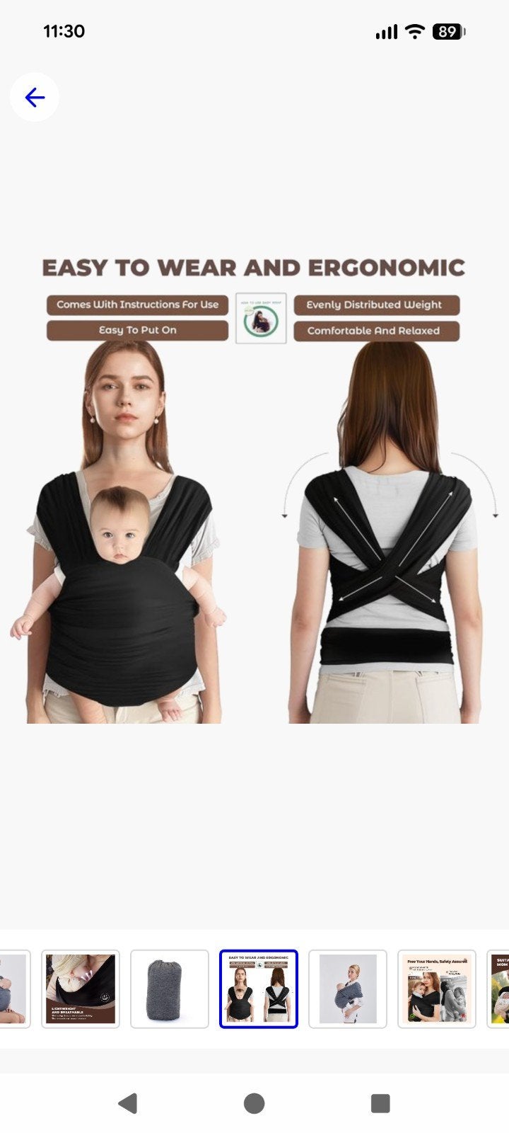 Draagdoek zwart, Kinderen en Baby's, Babydragers en Draagdoeken, Ophalen, Zo goed als nieuw, Draagdoek, Overige merken