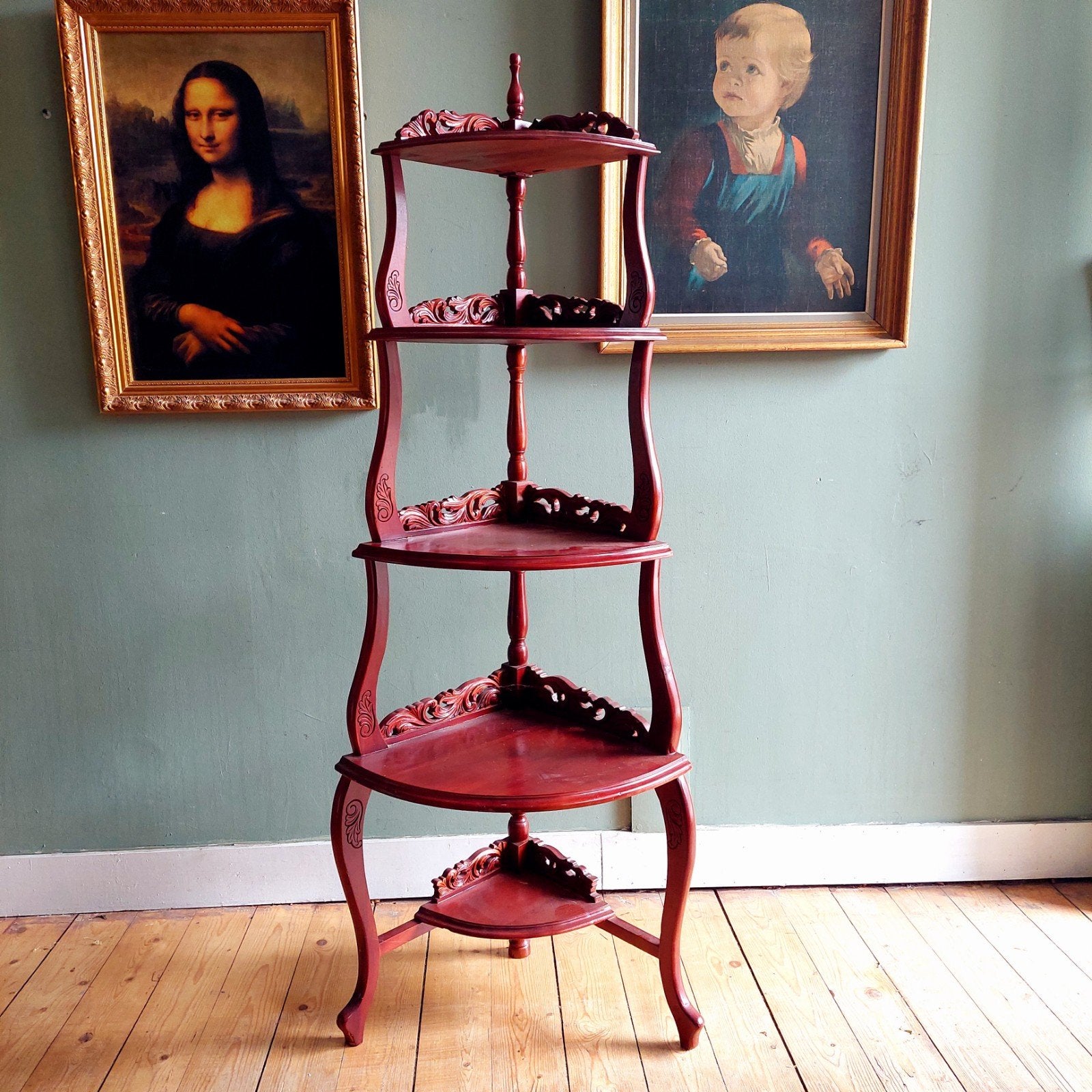 Lucky Vintage brocante rek met verschillende etages, Ophalen