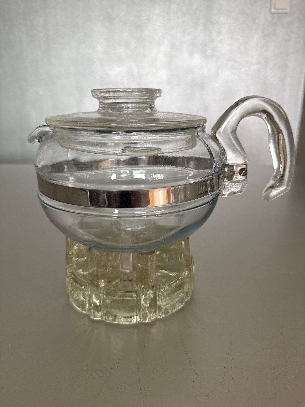 Vintage Pyrex Theepot - Jaren '50-'70 Hittebestendig Glas, Theepot/fluitketel, Ophalen, Gebruikt, Glas