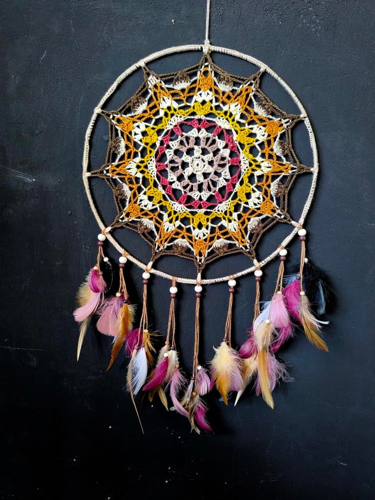 Handmade mandala  Dreamcatcher 30cm, Ophalen of Verzenden, Nieuw