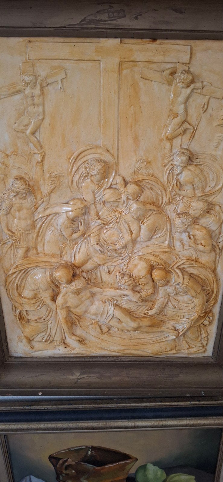 Gulielmo Della Porta stucco.bas-  relief., Antiek en Kunst, Antiek | Religie, Ophalen