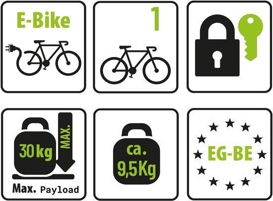 Pro-User Amber 1 - Fietsendrager 1 fiets - 9,5 kg, Auto diversen, Fietsendragers, Elektrische fiets, Nieuw, Ophalen of Verzenden