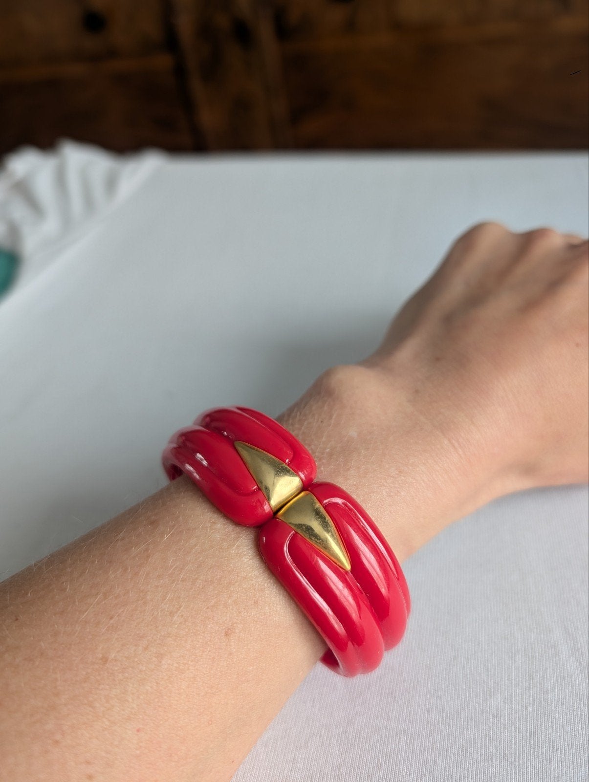 Vintage clip armband, Ophalen of Verzenden, Zo goed als nieuw