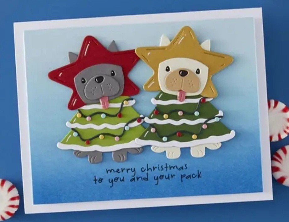 Nieuw  snijmal "Kerst puppy's ", Ophalen of Verzenden, Nieuw, Kerst, Pons of Mal