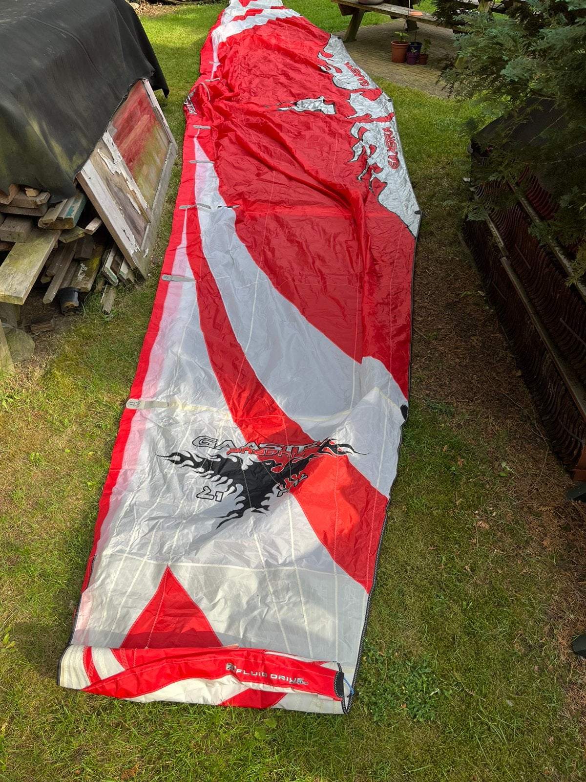 Gaastra phoenix 21.0 kite met toebehoren, Watersport en Boten, Kitesurfen, Ophalen, Gebruikt, 15 m², Geen board