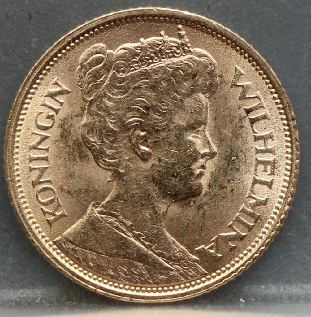 5 gulden 1912 - gouden vijfje 1912 Wilhelmina, Verzenden, 5 gulden, Goud, Koningin Wilhelmina