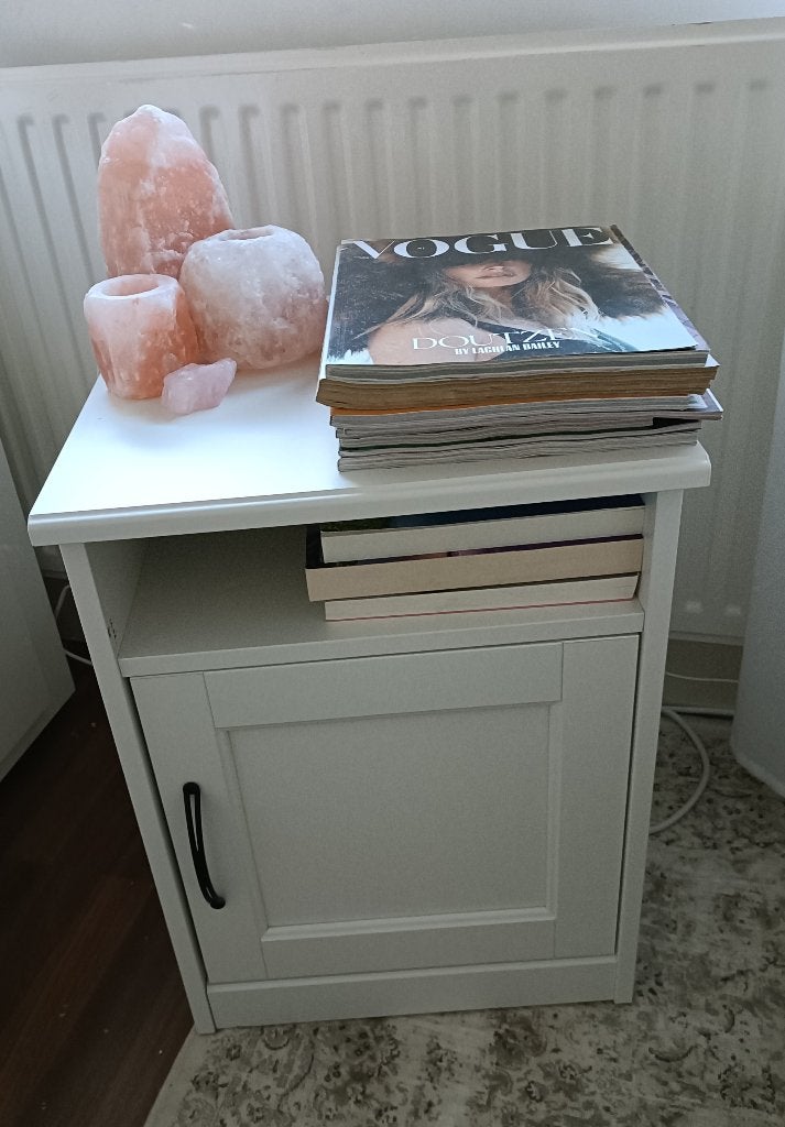 Nachtkastje wit Ikea, Ophalen, 55 tot 70 cm, Zo goed als nieuw, 45 tot 65 cm