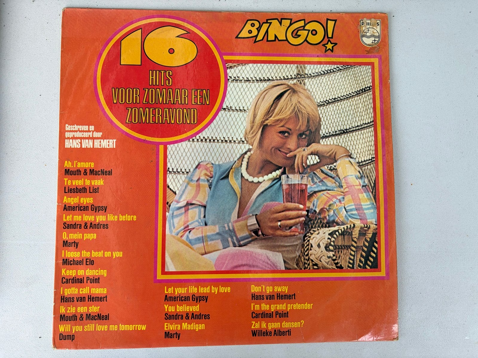 Bingo! 16 Hits Voor Zomaar Een Zomeravond LP, Gebruikt, Ophalen of Verzenden, 1970 - 1979, Complilatie