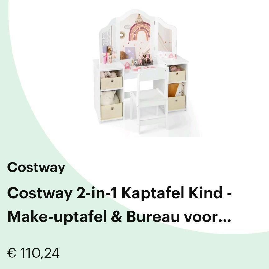 Costway kaptafel nieuw, Ophalen, Nieuw