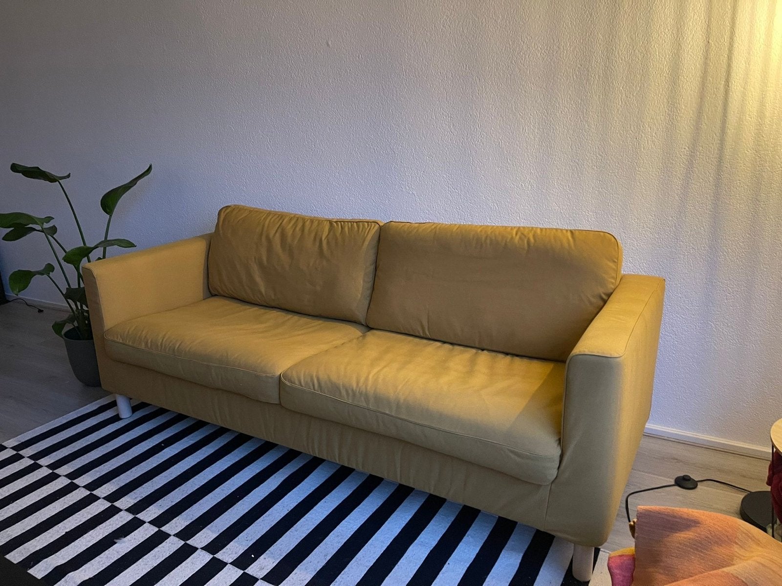 IKEA 3-zitsbank - Geel, Huis en Inrichting, Banken | Bankstellen, Ophalen, Gebruikt, 150 tot 200 cm, Driepersoons