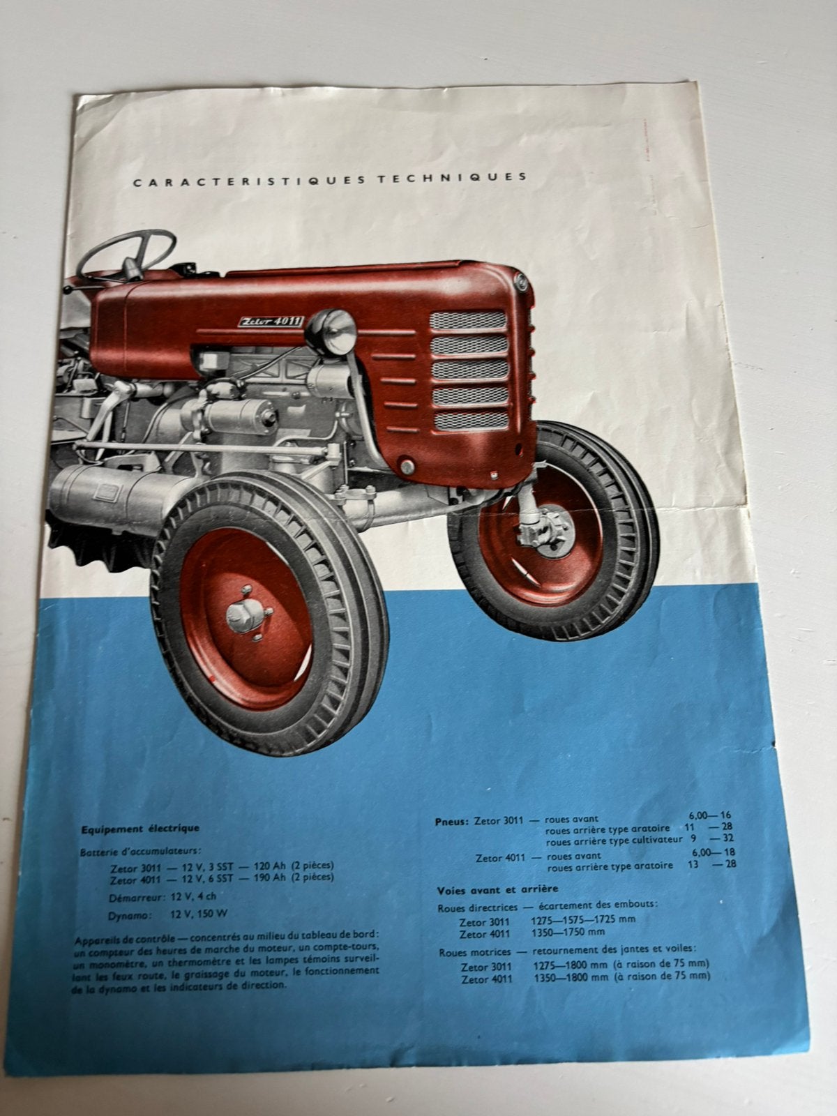 Folder zetor 4011, Ophalen of Verzenden, Zo goed als nieuw, Folder