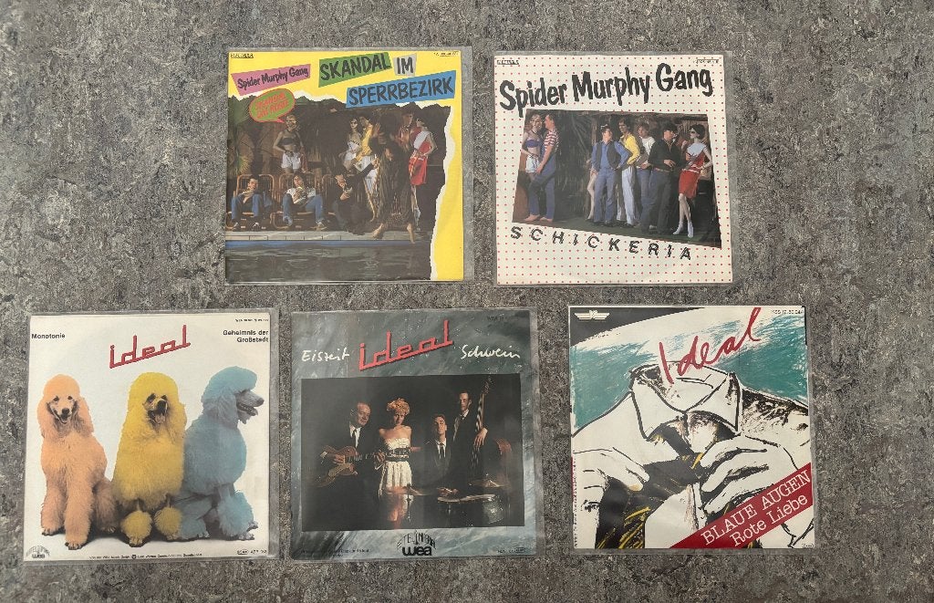 5x Neue Deutsche Welle 7" single SPIDER MURPHY GANG + IDEAL, Gebruikt, Verzenden, 7 inch, Pop