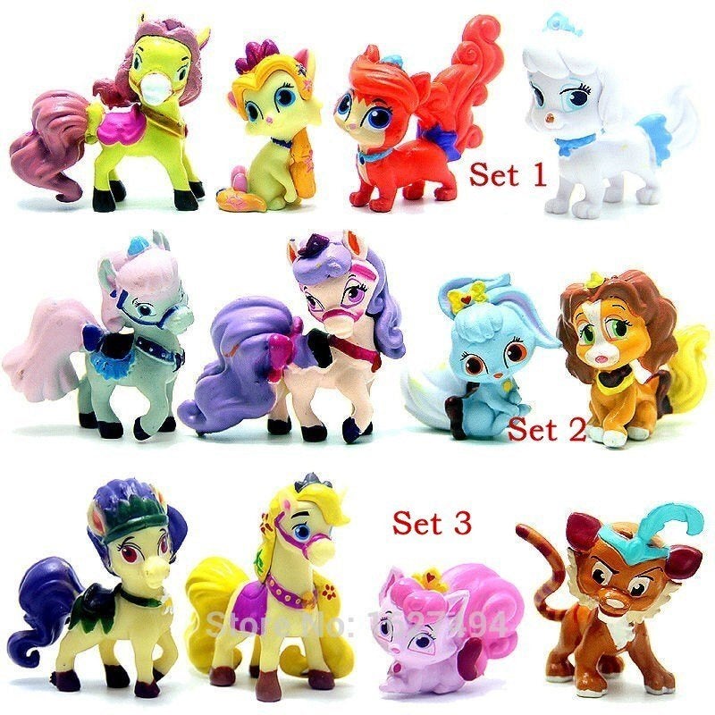 Figuurtjes LITTLE PETSHOP PALACE taartdecoratie sets à 4 st., Verzenden, Nieuw, Taarten, Versiering