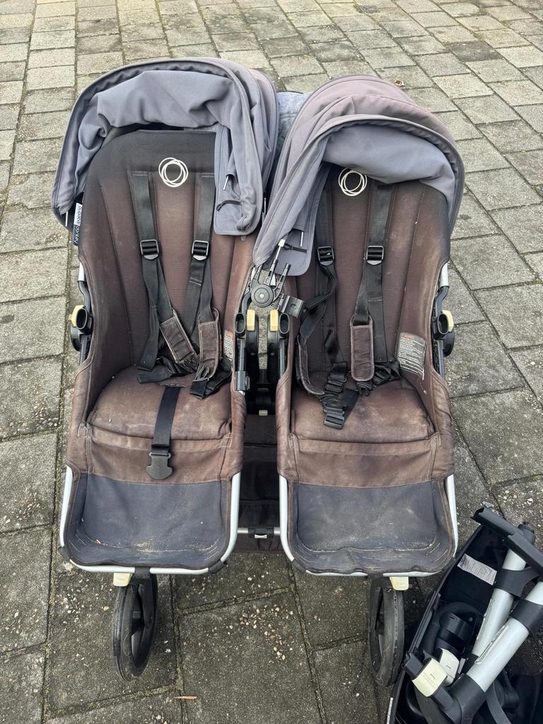 Bugaboo Donkey Duowagen met complete accessoires set, Gebruikt, Ophalen of Verzenden, Combiwagen, Duowagen