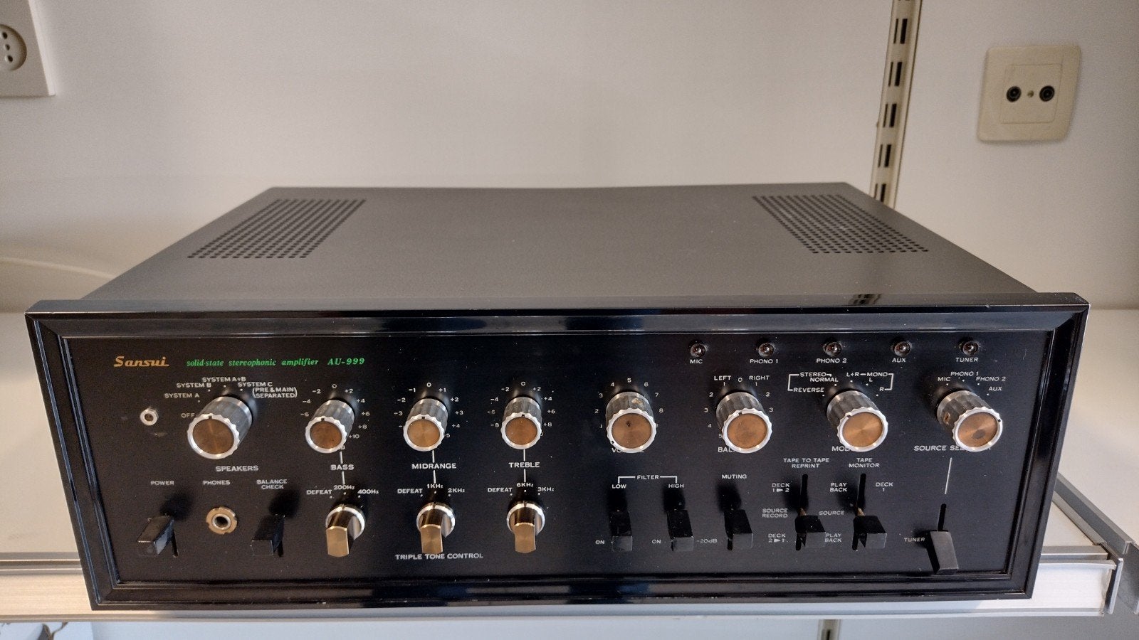 Sansui AU-999 Vintage Geïntegreerde Versterker, Ophalen of Verzenden