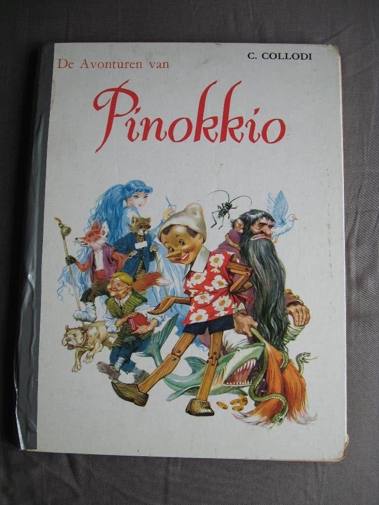 C. Collodi - De Avonturen van Pinokkio (prentenboek 1964), Ophalen of Verzenden, Peter Pan of Pinokkio, Gebruikt, Beeldje of Figuurtje