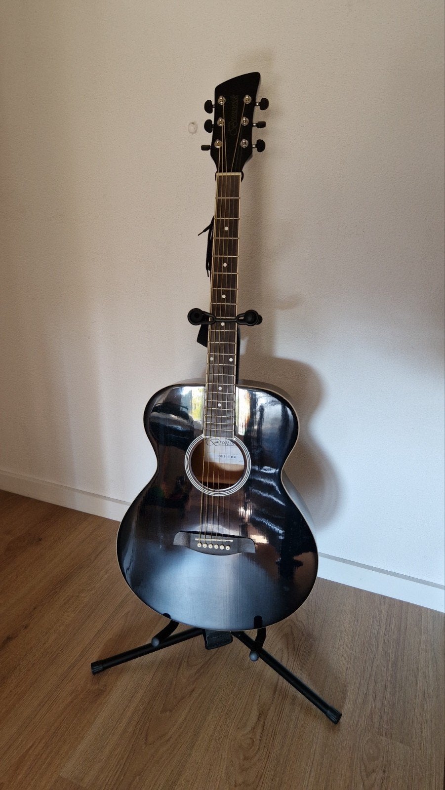 Gitaar Brunswick BF100 BK met toebehoren, Ophalen, Zo goed als nieuw, Overige typen