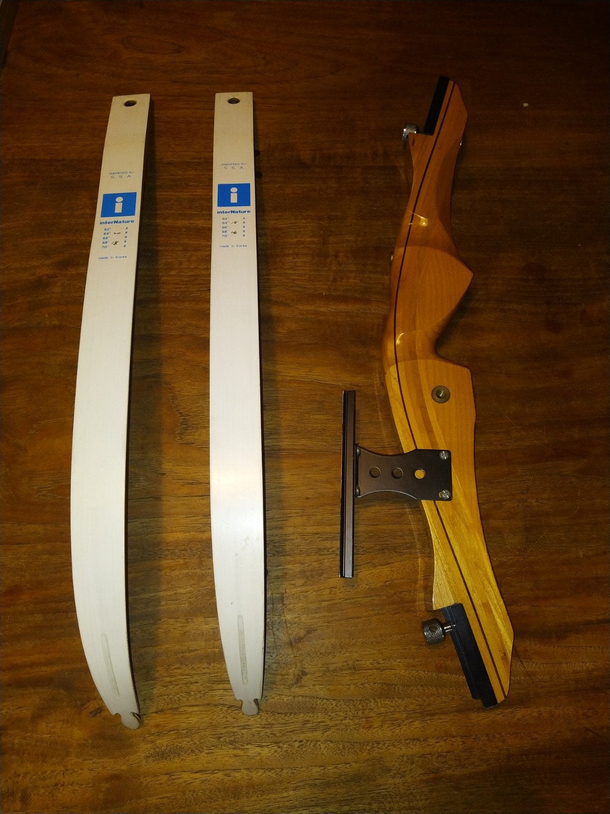 houte recurvebow met 3 pijlen, Sport en Fitness, Ophalen, Gebruikt, Recurveboog
